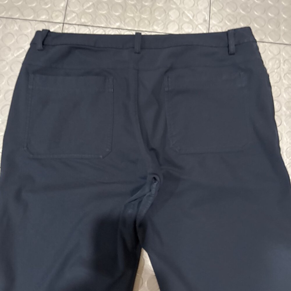 Lululemon ABC Classic 5 Pocket Pants Navy Blue 34x32 Version 1.0 Square Pockets